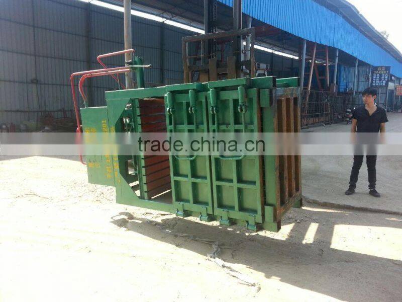 Vertical hydraulic waste paper baler,cardboard baling press machine XK--60