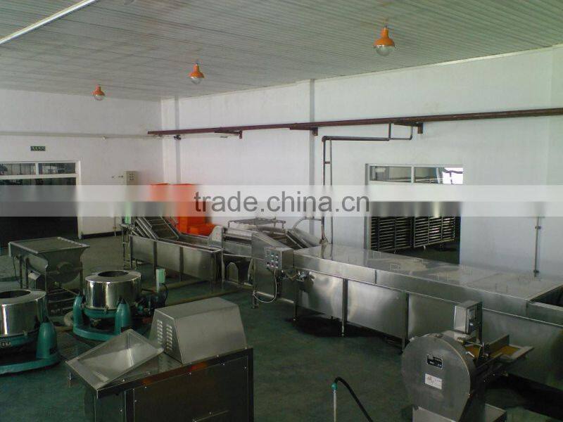 French fries IQF freezing line potato processing equipment