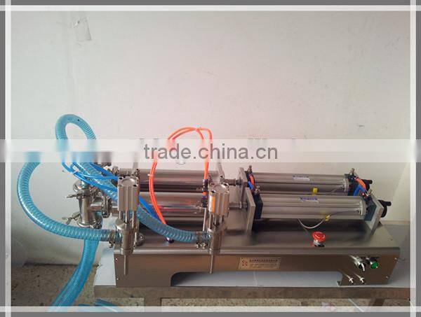 Pneumatic 10-300ml piston liquid filling machine double heads