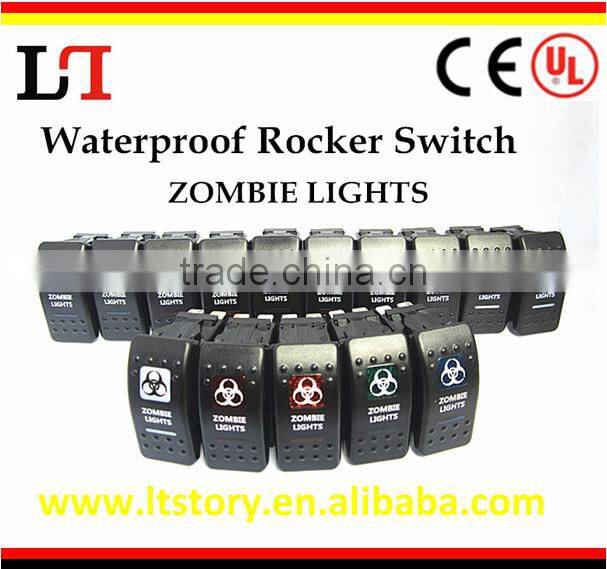 Car LED light waterproof rocker switch