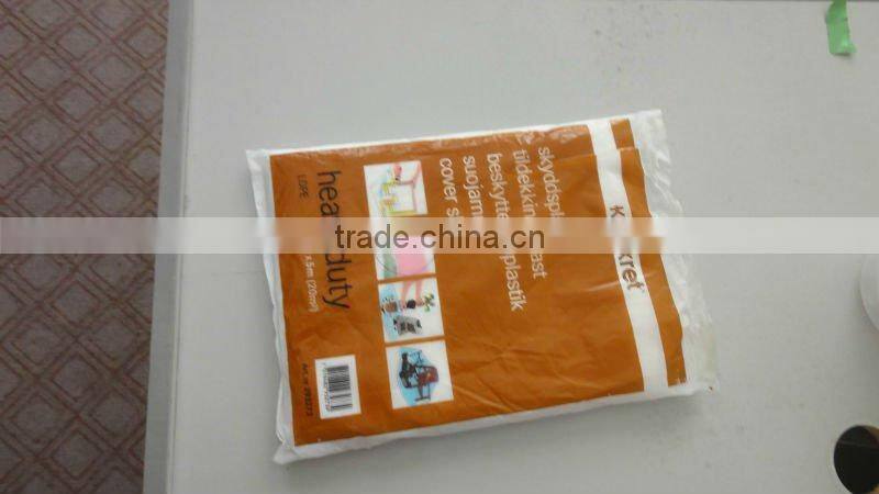 plastic drop sheet for protect