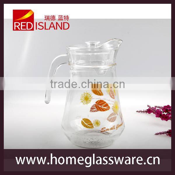 glass water pitcher with handle, glass pitcher