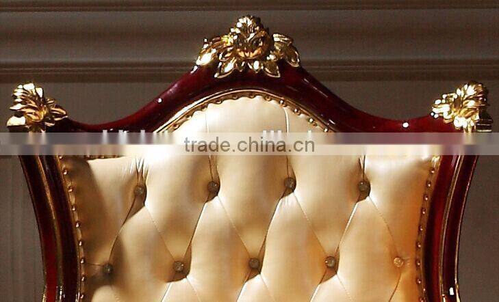 European Style Living Room Leisure Chair, Villa Royal Single Chair and Tea Table Set (BF01-ML029)