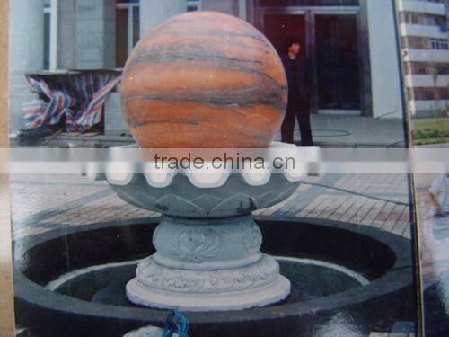 Outdoor rolling marble ball water fountain for sale
