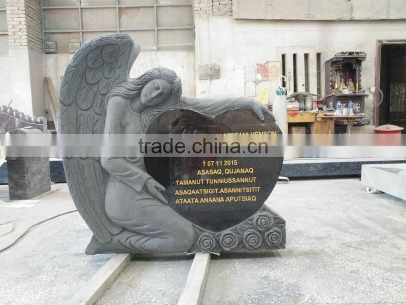 new style of hand carved granite tombstone/gravestone