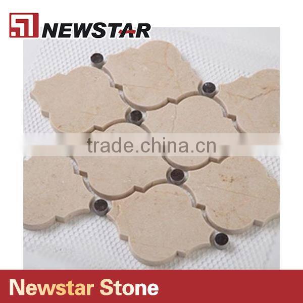 Newstar Crema Marfil Natural Marble Bathroom Wall Tile Spanish Lantern Mosaic