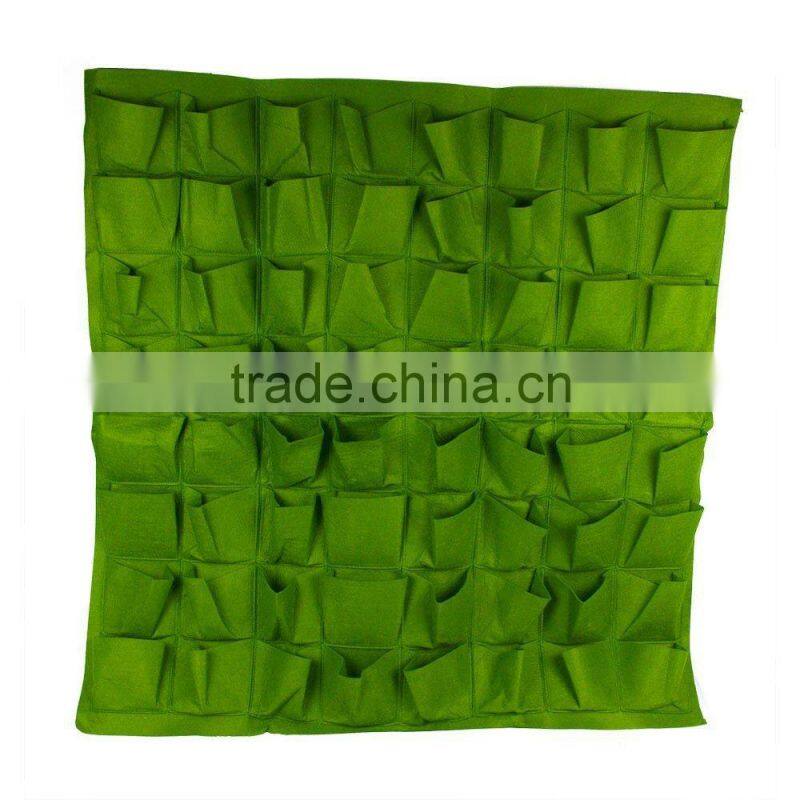 Vertical Garden Systems,Living Wall Planter Vertical Herb Garden Hanging Flower Pot 64 Pockets Decoration