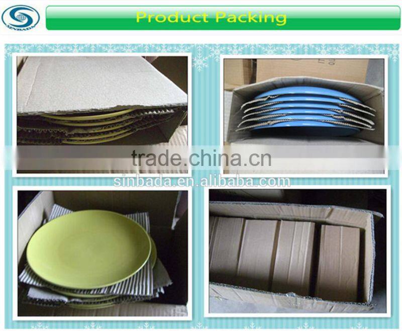 with sgs certification colored ceramic plate