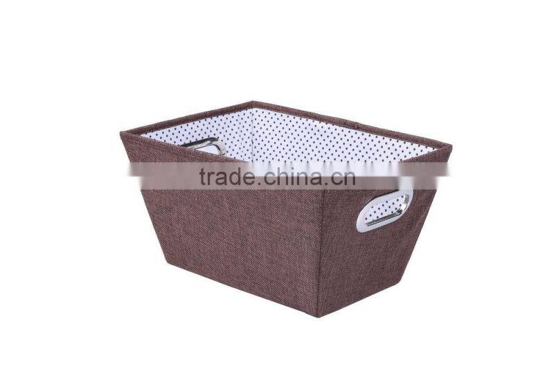 Subuliform Storage Bin With Two Big Built-in Grommet Handles