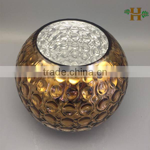 Mercury glass vase,silver or gold color glass vase