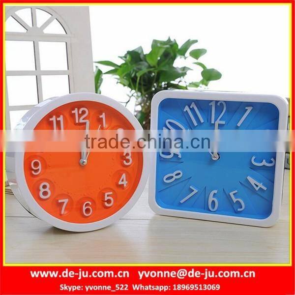 Home Round Plastic Kitchen Clock