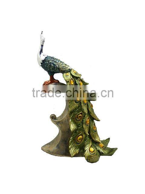 2014 new dising elector resin peacock table decoration