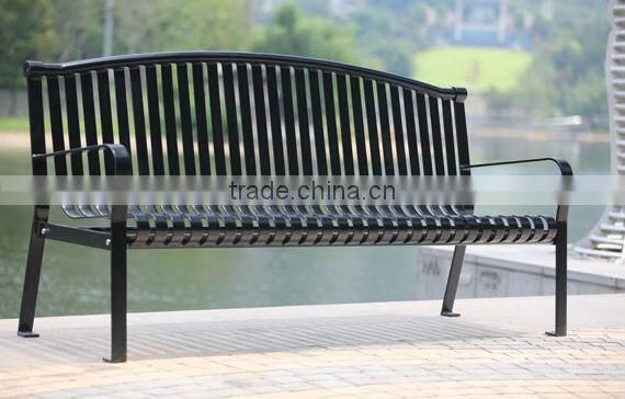 Arlau Outdoor steel iron benches for public park