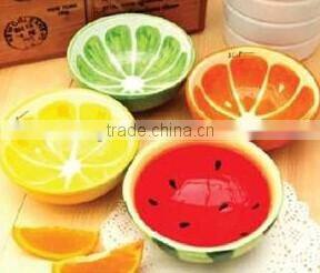 Salad bowl with hand painting,fruit bowl