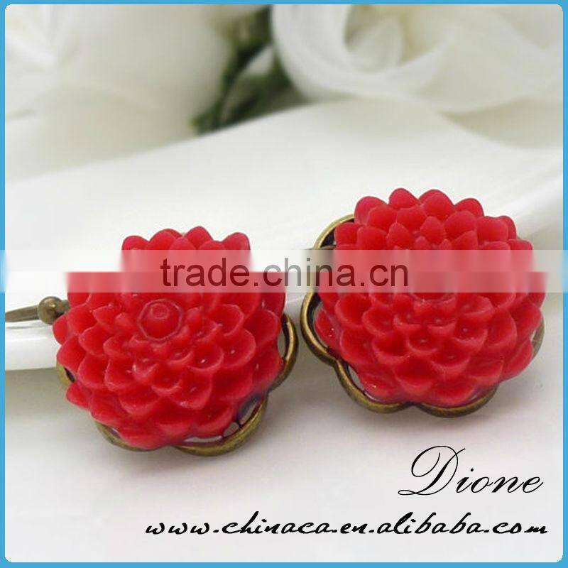 hot new products for 2014 resin flower cabochons 12mm