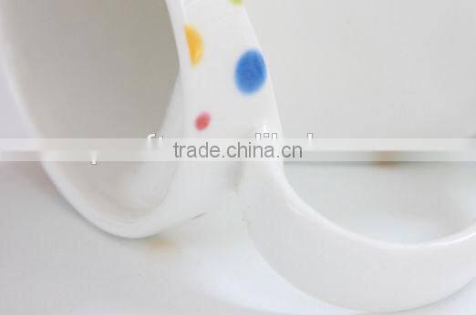 2014 new product hot sale ceramic cup, heart shaped ceramic coffee cup, ceramic coffee cup