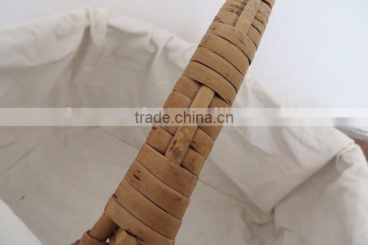 High quality durable handled wicker empty picnic baskets