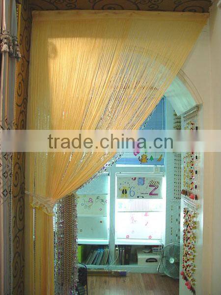 Cream color String Curtain With Beads line curtain