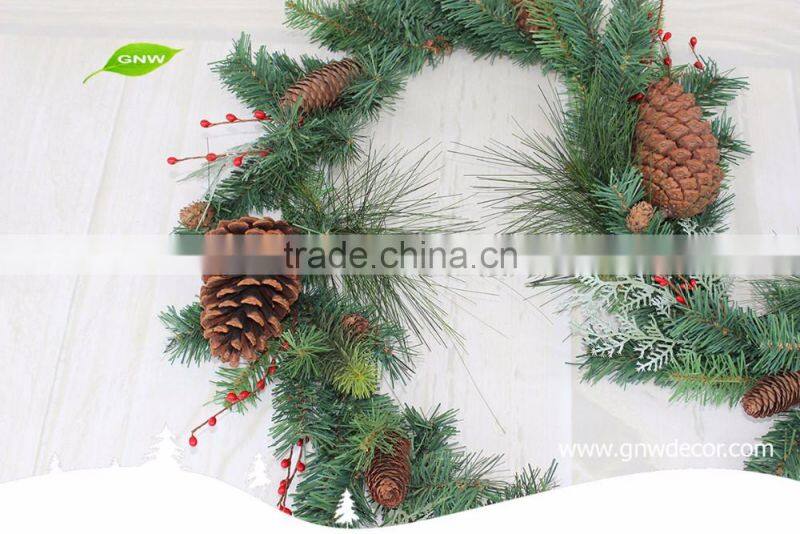 GNW CHGR-1607023 New arrival Wholesale PVC Artificial Christmas Garland for Christmas