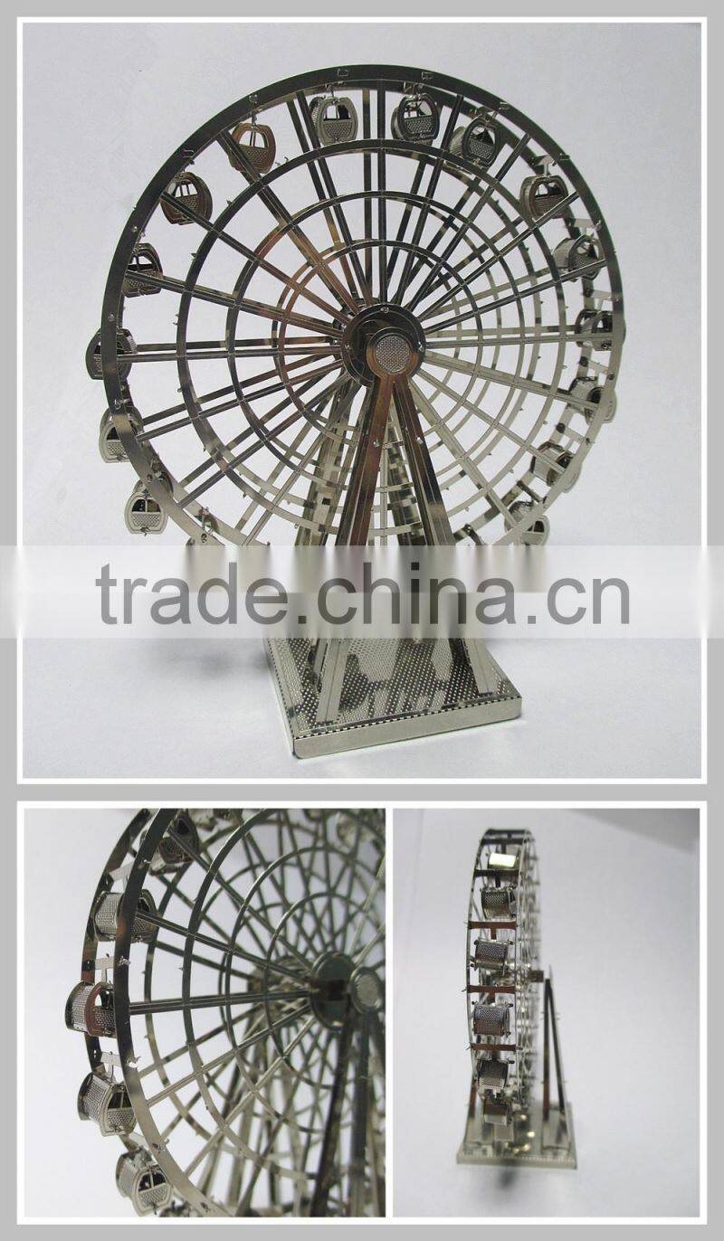 3D Ferris Wheel Metal Puzzle Model High Quality stainless steel Ferris Wheel