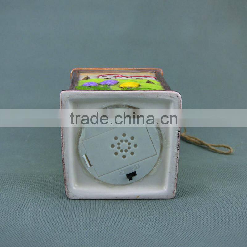 Outdoor Ceramic Garden Lantern with LED