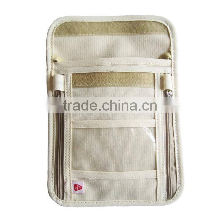 Promotional Travel Card Cash Document Bag Wallet Rfid Blocking Passport Holder