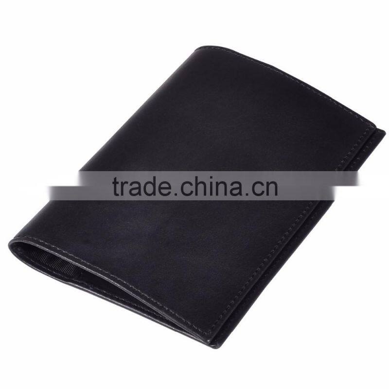 Best brand good quality genuine leather RFID blcoking travel passport cover