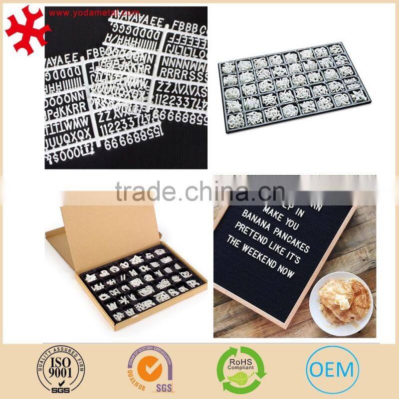 1" plastic letter set for felt letter board producer