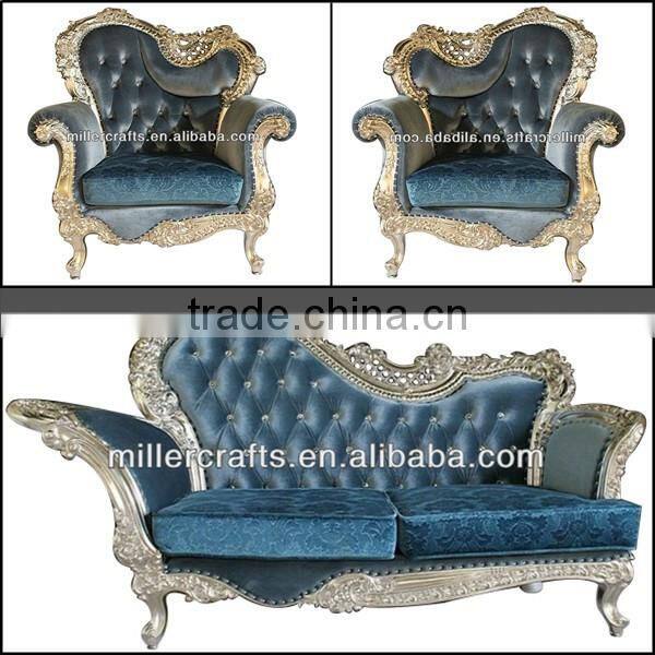 MS-1410-02 Antique furniture sofa set with cushion