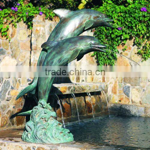High Quality Cheap Bronze Virginia Beach Dolphin Fountain