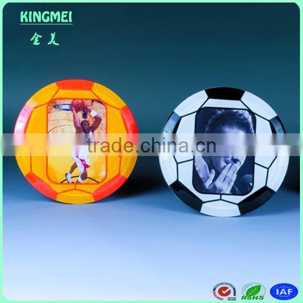 KM-JP94 Round Acrylic Photo Frame, football shape Acrylic Photo Frame