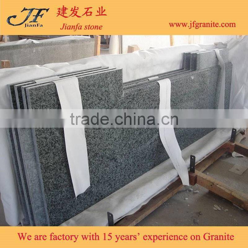 Chinese black granite countertop G654 granite prefab countertop slab