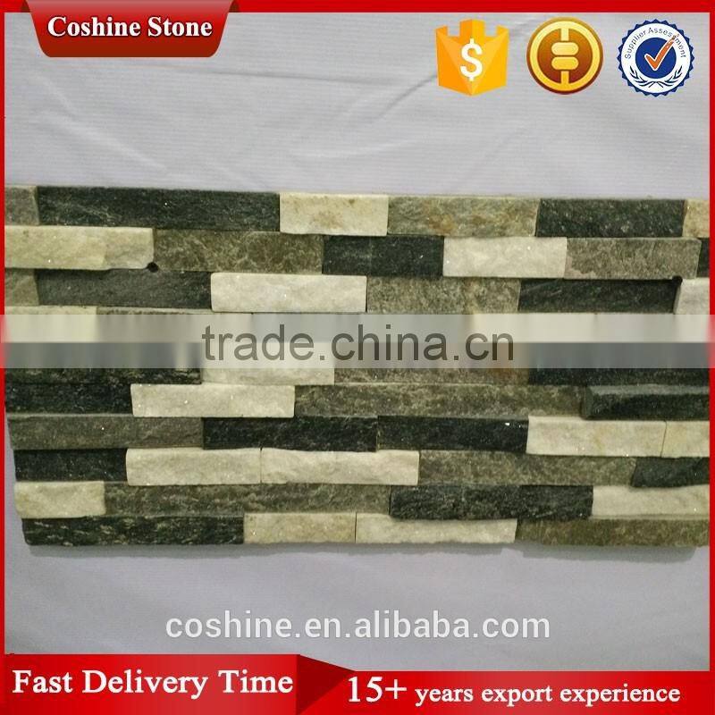 Cheap mixed white color quartzite tiles