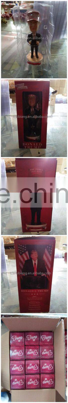 Custom made cheap funny donald trump bobble head doll