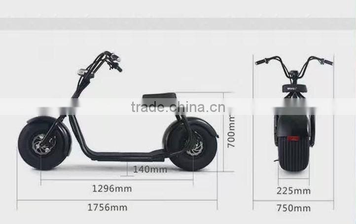 new arrival 60v 1000w citycoco 2 wheel electric scooter
