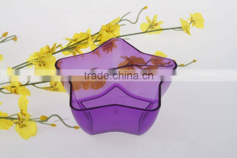 Pentagram Shape PS FDA Plastic Ice Cream Bowl