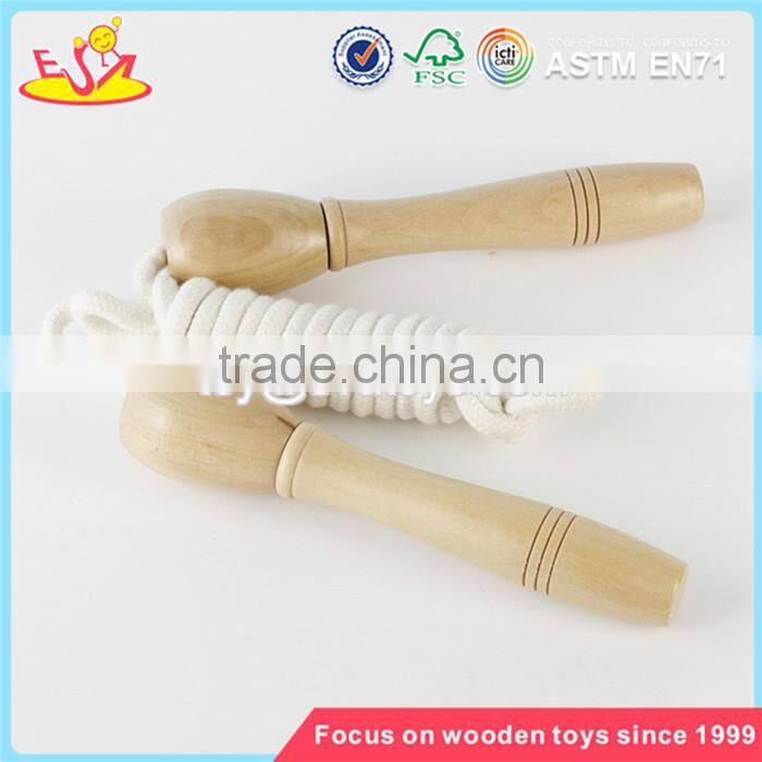 wholesale new kids toys wooden handle skipping jump rope primary color children wooden jump rope W01A292