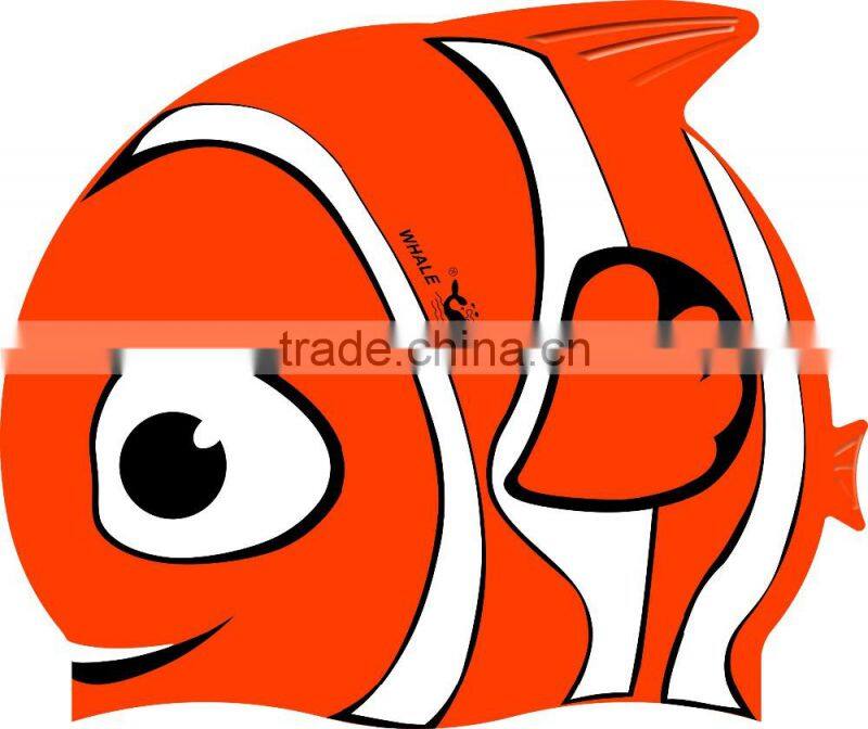 High quality shark swimming caps colorful baby swim cap rubber swim cap for youth