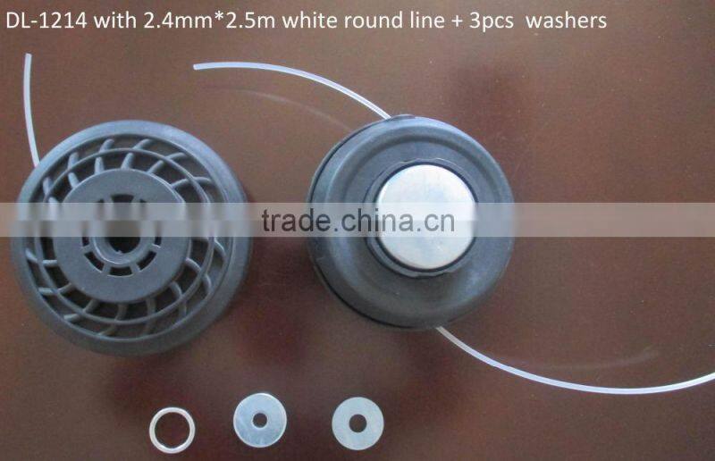 Easy load TAP-N-GO brush cutter head fitting for brush cutter