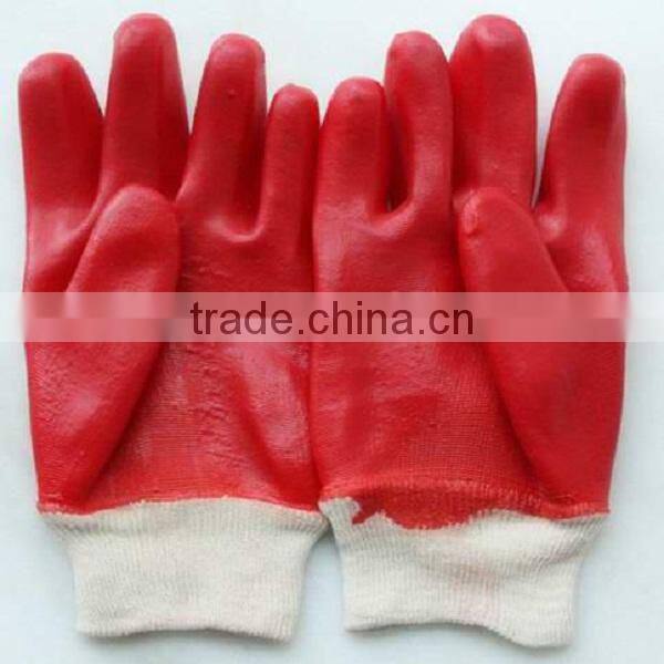 Red Color Rubber Gloves/Working Gloves From Guangzhou Supplier