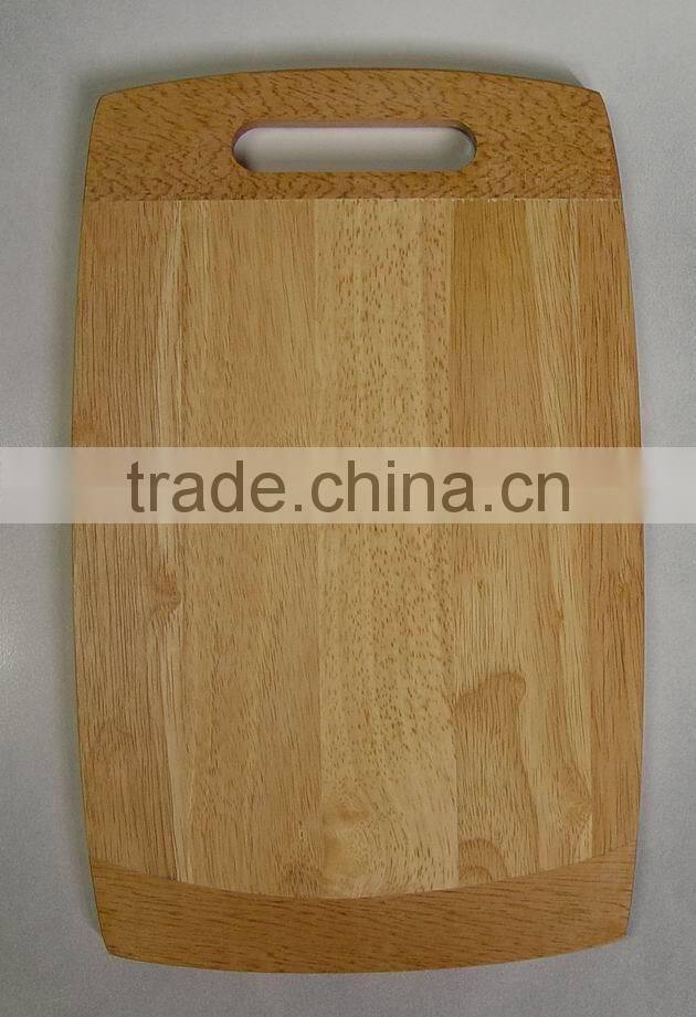 Rubber Wood Cutting Board with Handle