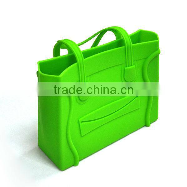 rectangular smile face big tote bag