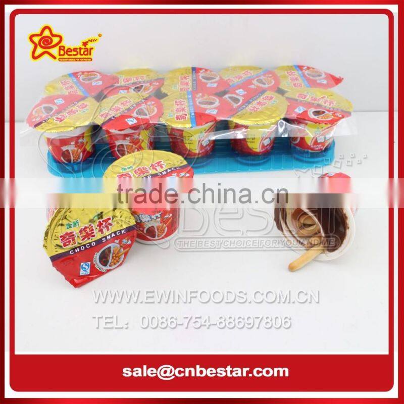 Ice Cream Chocolate Cup with Biscuit Whistle