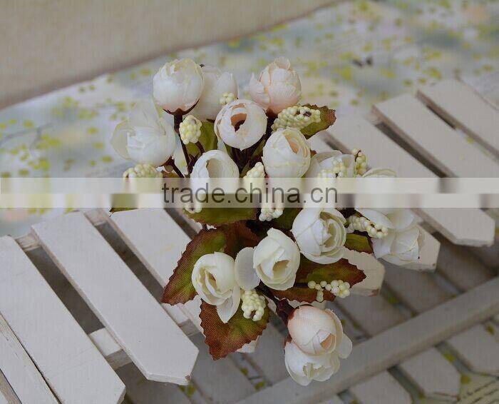 2014 Hot sale wedding decoration artificial flower bouquet