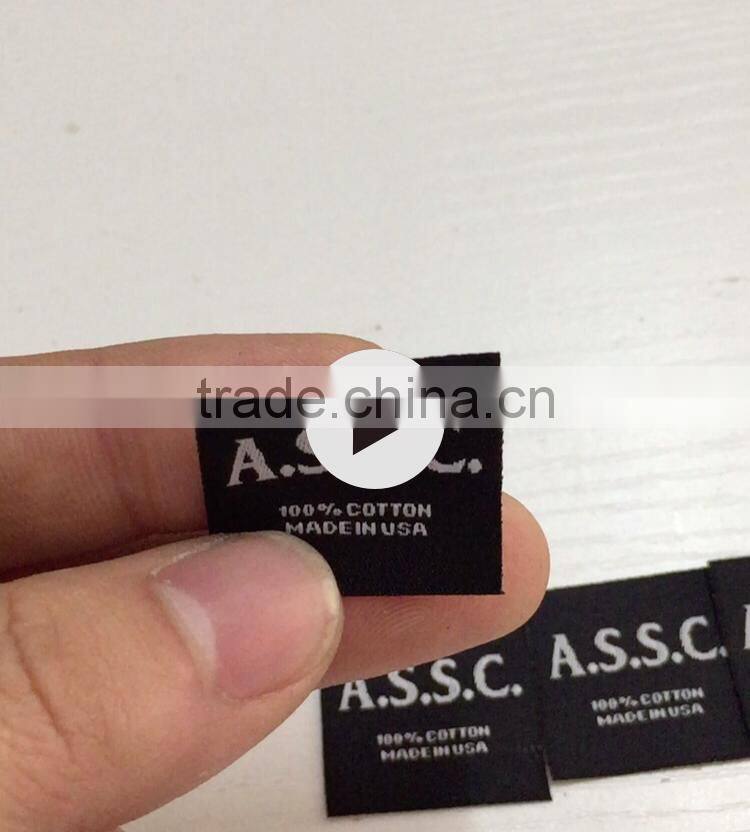 2017 customized high quality hair extension woven labels
