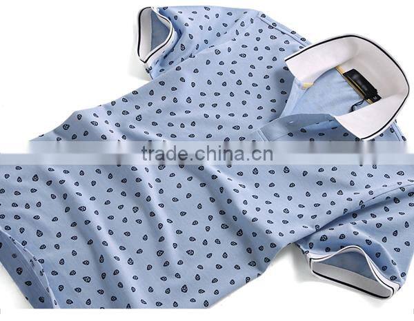 Custom design all over printing short sleeve cotton mens polo shirt wholesale softtextile