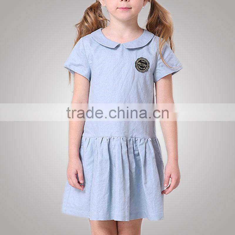 Stretchable Peter Pan Collar Luxury Baby Cloth Dress Reliable Supplier