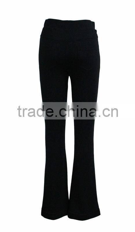 New Fashion Pants Elegant Fitted Black Long Pants for Women