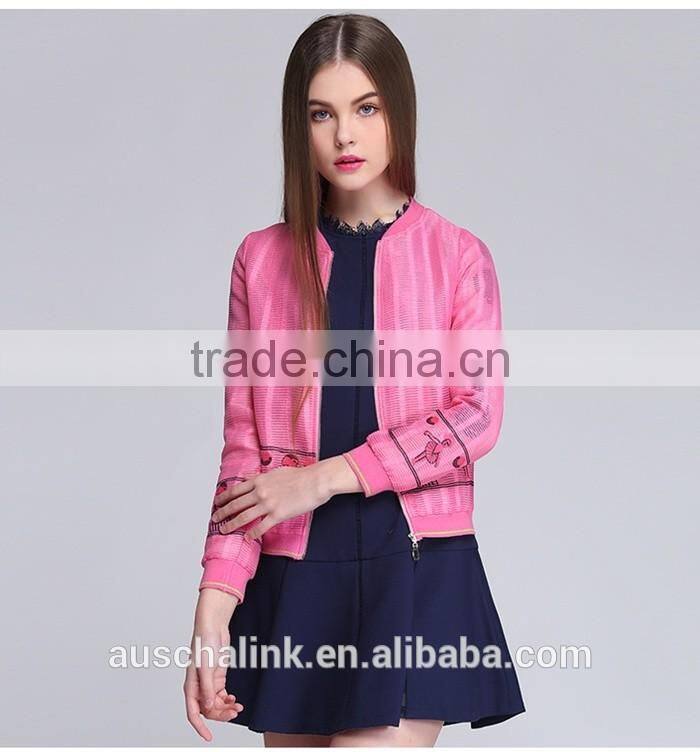 latest korean style classic fashion embroidered casual jacket customized