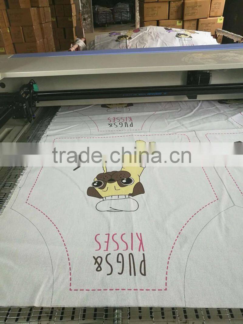 vision laser cutting machine for sportswear